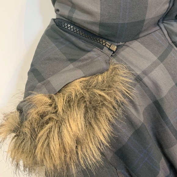 Soia & Kyo, Gray down puffer. Detachable hood, fake fur - Picture 3 of 16